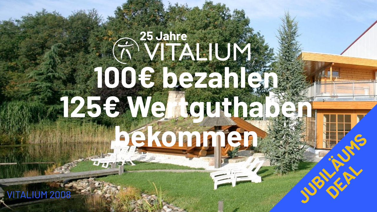 VITALIUM 125€ Mehrwertkarte Jubiläum